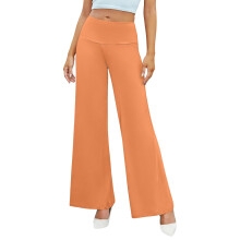Women's yoga pants, wide-leg pants,  comfortable,-Orange XL