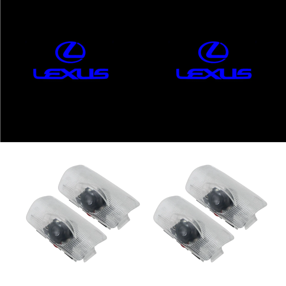 4 Pcs Led Door Puddle Lights Car Ghost Shadow Welcome Projector Logo Courtesy Lamps Replacement Accessories Bright Blue 6083684377655