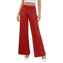Women's yoga pants, wide-leg pants,  comfortable,-Red XXL