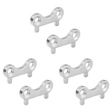 6 STUKS Marine Boot Gas Cap Sleutel Rvs Gas Water Brandstoftank Vullen Filler Tool Marine Jacht Boot Accessoires
