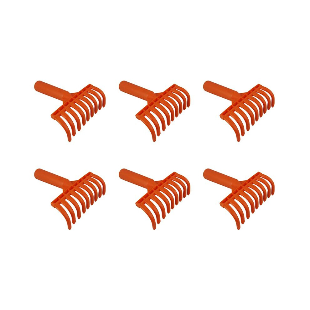 6X Olive Rake Heads 9-Tooth Rake Multipurpose Plastic Shovel Rake Olive Picking Rake Inner Diameter 2.5Cm 4713147294374