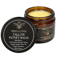 3-pack Organic Grass-fed Beef Tallow Raw Honey Balm Women