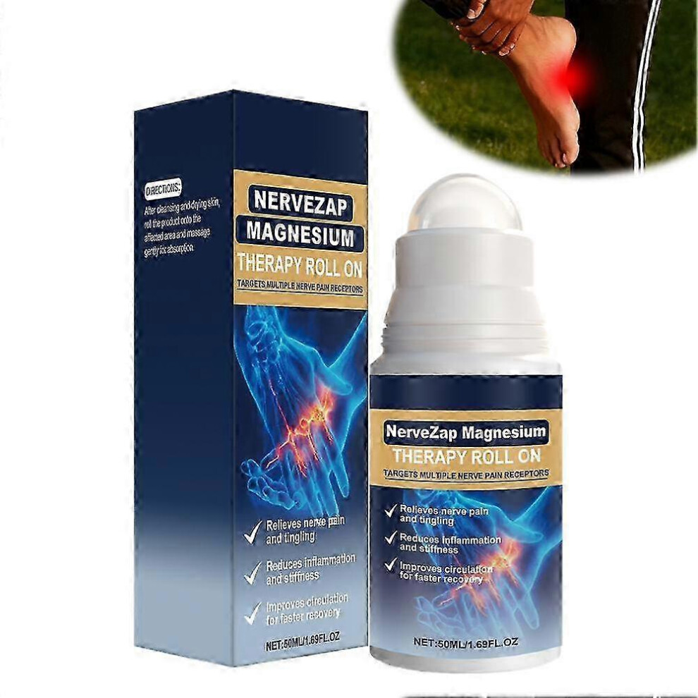 Magnesium Therapy Nerve Relief Roll-On Oil - Soothing & Relaxing ...