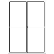 SmithPackaging A4 Self Adhesive Address Labels, 4 Labels Per Sheet, 100 Sheets, 99.1 x 139mm, 400 Labels