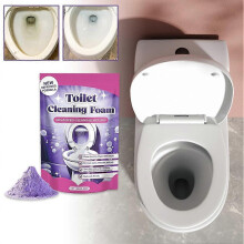 (5PCS) 100g Toilet Cleaner, Toilet Bowl Cleaning Purple Foam for Bathroom Stains, Yellowing-1-5X