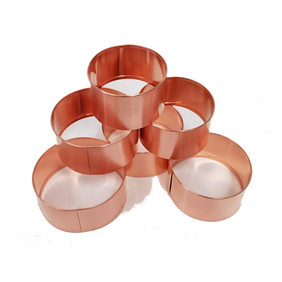 Slug Rings Copper Slug And Snail Repellent Rings 10Cm Pack Of 6