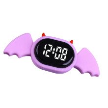 Keychain Pocket Watch Touch Digital Watch Led-purple1