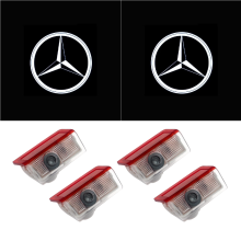 Auton oviprojektorit 4 kpl, HD-tervetulovalo, sopii A-, B-, C-, E-, AMG-, W166-, W176- ja GLA-malleihin, oven logovalo