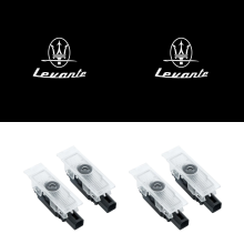 4 Piezas, luces de bienvenida compatibles con Maserati Ghibli y Levante, proyector láser ambiental para puertas, estilo 5