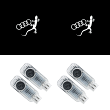 4er-Set Türprojektor-Lichter passend für Audi A4L A5 A6L A7 A8L Q3 Q5 Q7 mit Begrüßungs- und Ambientebeleuchtung