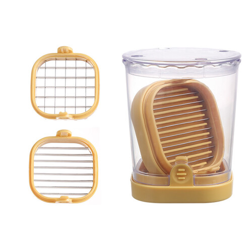 Creative 304 Stainless Steel Fruit Vegetable Dicer-Yellow