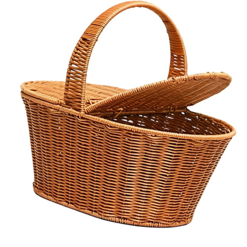 Rustics Design Rattan Basket With Closure And Strong Handles-1