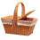Room Handwoven Picnic Basket With Lockable Lid Convenient For-3 1