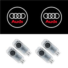 4er-Set kompatible Logo-Projektionsleuchten für Audi A4L A5 A6L A7 A8L Q3 Q5 Q7 Tür-Einstiegsbeleuchtung und Ambientebeleuchtung