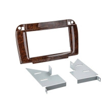 Fachada de auto 2-DIN compatible con Mercedes Clase CL/Clase S en madera de raíz