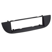 1-DIN-Facade-Adapter kompatibel mit Fiat 500 2007 > schwarz