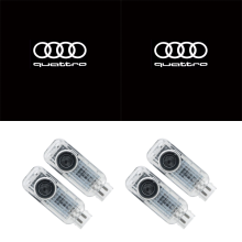 4er-Set Türprojektionsleuchten mit Audi-Logo für A4L, A5, A6L, A7, A8L, Q3, Q5, Q7, Willkommens- und Ambientebeleuchtung für Türen