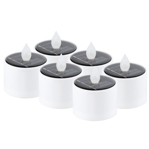 Decorative Solar Candle Lights 6pk Yellow