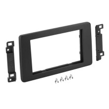 Placa de fachada 2-DIN - ACV - Renault Express (RJK) - Negro - Compatible 2021-2023 - Instalación de autoradio