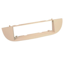 Adaptador de fachada 1-DIN compatible con Fiat 500 2007 > beige
