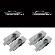 4er-Set Kompatibel mit BMW Logo Projektor-Leuchten für 1er bis 7er Reihe, X1 bis X7 Reihe und M Reihe, Tür-Begrüßungs- und Ambientebeleuchtung