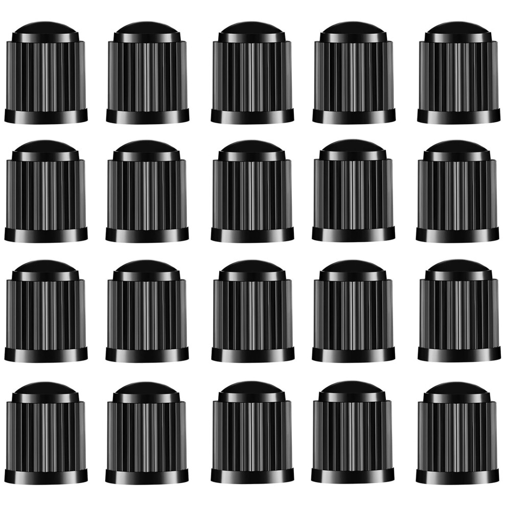 Shubeieumi 20 Pcs Tyre Valve Caps, With O Seal Ring, Plastic Dust Caps For Car Tires Stem Covers, For Suv Bicycle 5004974211504