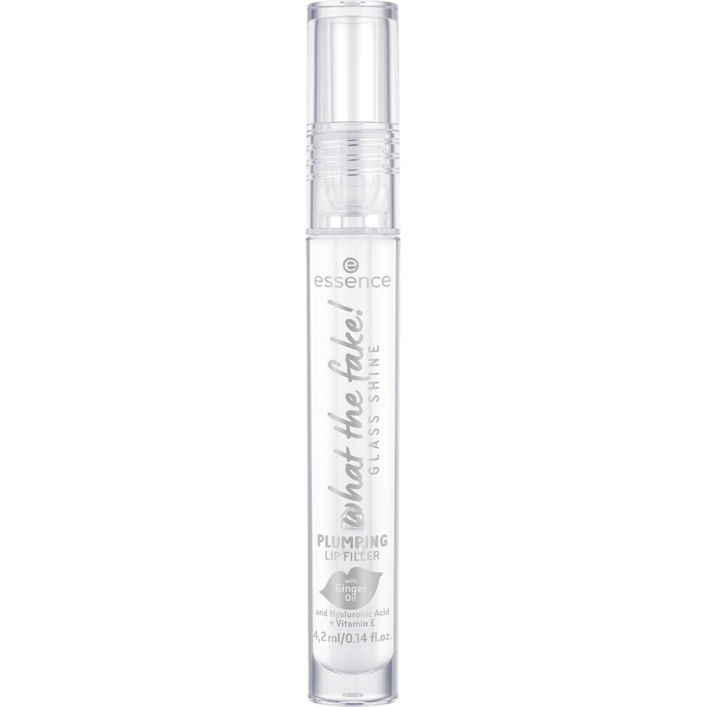 Essence Not,Specified | What The Fake! Glass Shine Plumping Lip Filler | Clear Gloss With A High Shine Plumping Effect (01 | Oh So Glassy!