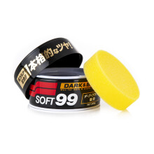 SOFT99 Dark & Black Wax 300g - Hard Car Wax Polish - Hybrid Formula with Carnauba Additive - Hydrophobic Coating - Paintwork Prote