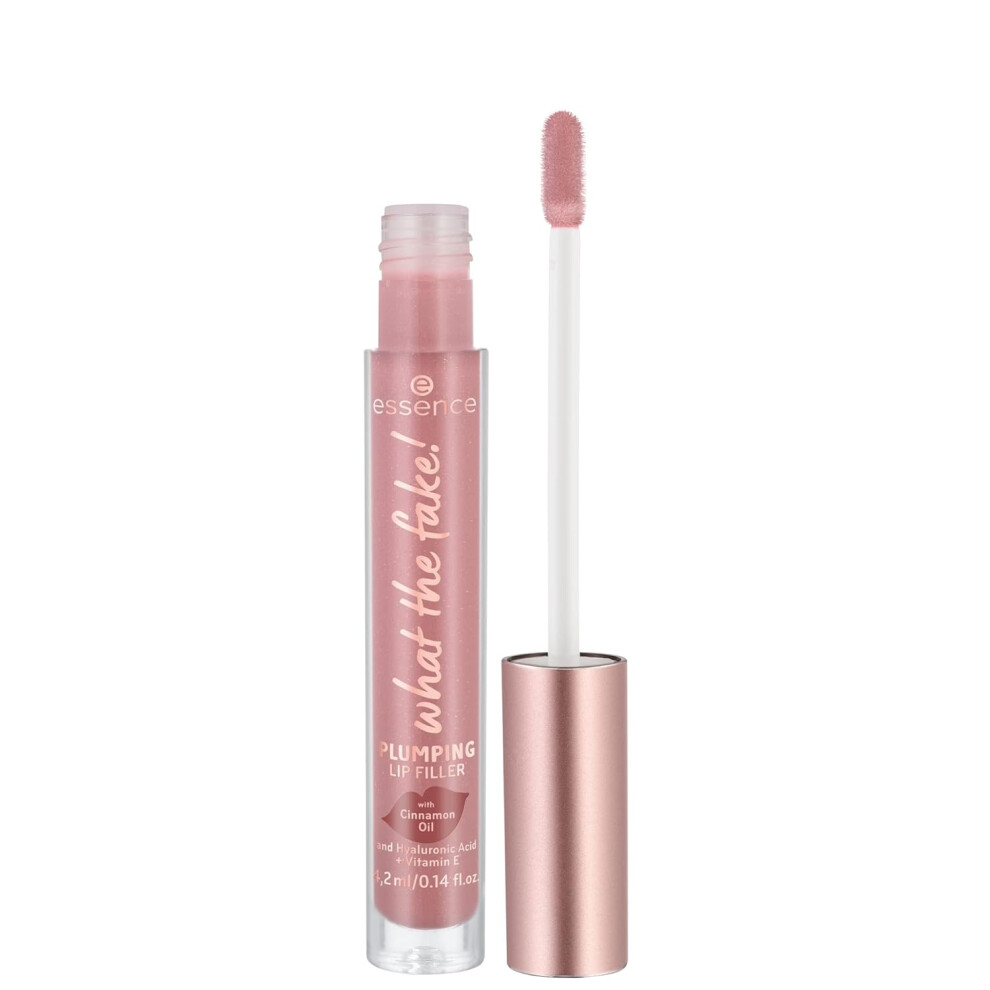 Essence Not,Specified | What The Fake! Plumping Lip Filler | Volumizing Lip Gloss Made With Hyaluronic Acid And Vitamin E (02 | Oh My Nude!)