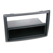 Adaptador de fachada 2-DIN con hueco para Renault Megane II negro
