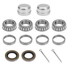 2 Sets Trailer Axle Wheel Hub Bearings Kit, L44643/L44610 Bearing Set Tapered Roller Bearings Accessories Parts Fit for 1'' ID 1.9