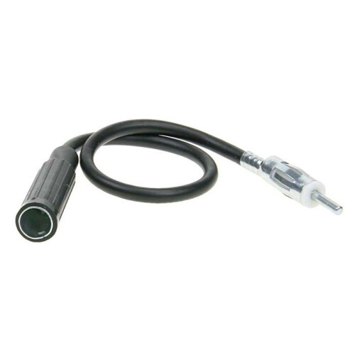 Extensión de antena DIN - 500 cm - Cable 5 m - Negro - Conectores DIN