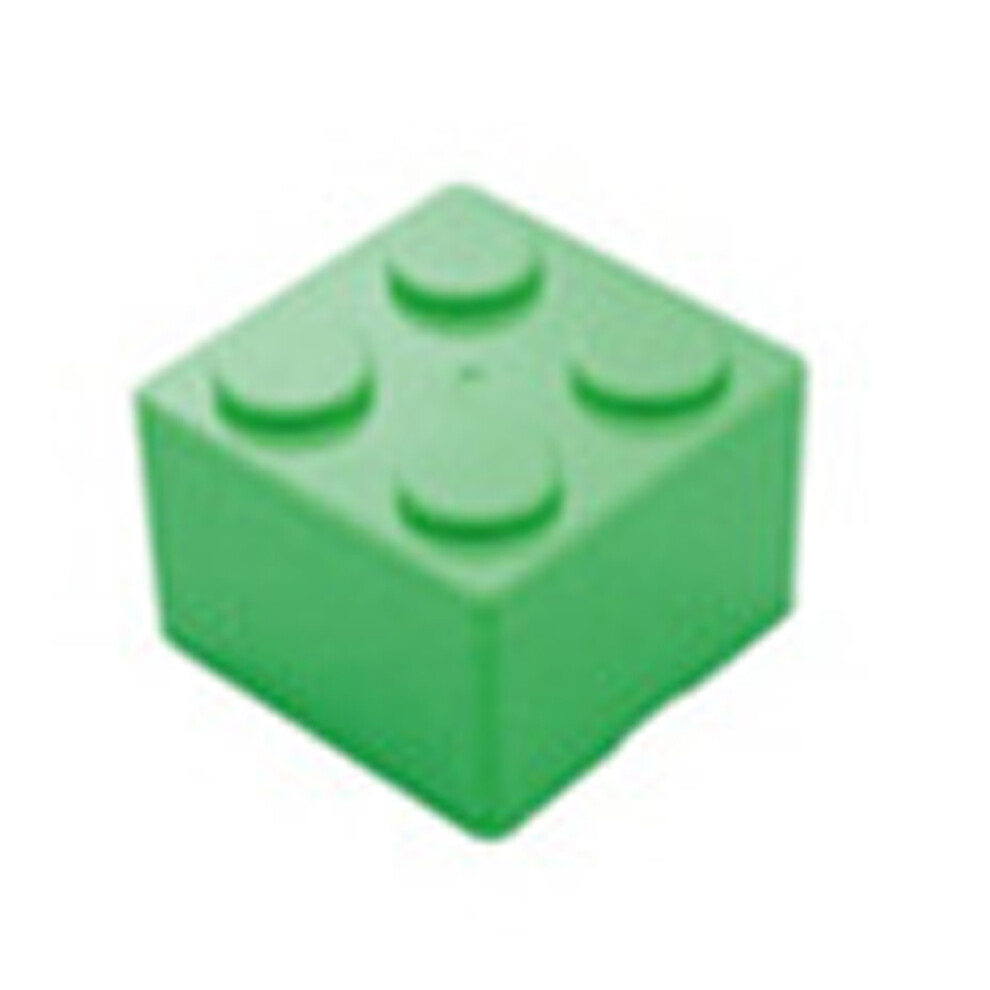 Green ABS Plastic Stackable Storage Cube