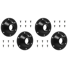 4 Pack RV Table Base, RV Pedestal Table Base Flange, Table Leg Base Mount Flush, Table Floor Mounting Base Plate