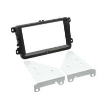 Adaptador de fachada 2-DIN - Seat / Skoda / VW - Negro - Universal - Autoradio