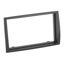 Frente de autoradio 2-DIN compatible con Citroën/Fiat/Opel/Peugeot negro