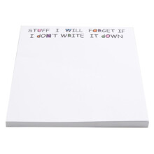 3X Note Adesive Divertenti, Blocco Note con Elenco di Cose da Fare Cancelleria Divertente, Forniture per Ufficio, Etichette per Notebook, Note Adesive