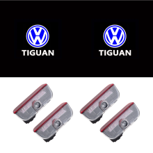 4 Stück HD-LED-Einstiegsleuchten für Volkswagen Tiguan, Türbeleuchtung, Willkommenslicht, Logo-Projektor, Laser-Schattenlampe, Ersatz-Set