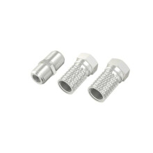 Kit adaptador de satélite - HAMA - 00205203 - 2x F macho com rosca - Acoplador F-F - Cinza