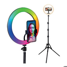Kit Anneau Lumineux - BigBen Connected - 26cm - 3 niveaux de luminosité - Trépied 1,6m - Smartphone compatible