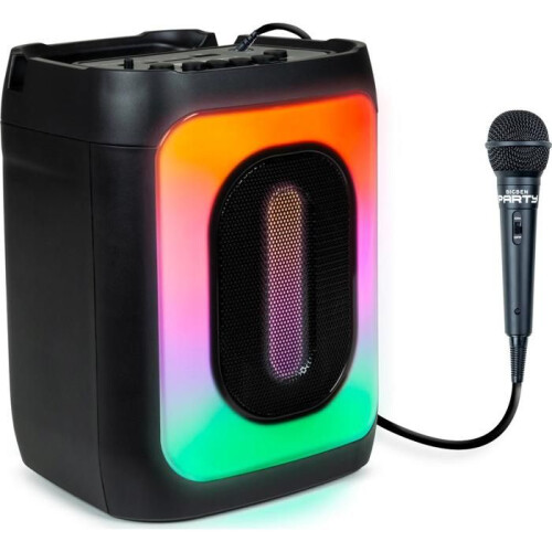 Bluetooth-luidspreker - Model Party - 30W - Bedrade microfoon - Lichteffecten