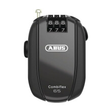 Antifurto - Abus - Combiflex - Cavo 125 cm - Codice numerico 4 cifre - Nero