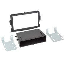 Adaptador de fachada 2-DIN para Dacia / Opel / Renault negro