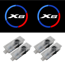 4er-Set Türprojektion und Ambiente-Beleuchtung, kompatibel mit X6- und M-Modellen, Willkommenslicht mit Logo-Projektion