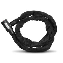 Anti-diefstal ketting - 120 cm - Zwart - Verlicht sleutel - Schilderij bescherming