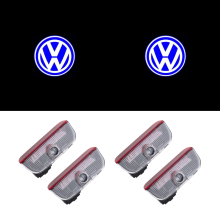 Türprojektorlampen mit LED, kompatibel mit VW Golf Passat Tiguan, Logo-Einstiegsbeleuchtung, fehlerfrei, kabellos, 4er-Set