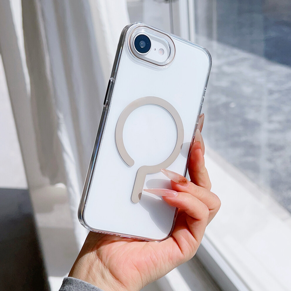 (Beige) For Iphone 17E / 16E Case Compatible With Magsafe Protective Tpu + Pc Phone Cover Cream 6914293430793