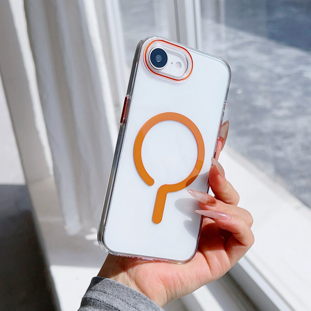 (Orange) For Iphone 17E / 16E Case Compatible With Magsafe Protective Tpu + Pc Phone Cover Orange 6914296199499