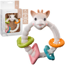 Sophie la Girafe Sensory Teething Ring – 100% Natural Rubber, Multi-Textured Baby Teether – Lightweight, Chewable & Ergonomic – F