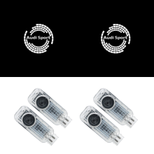 4er-Set Türprojektor-Leuchten für Audi A4L A5 A6L A7 A8L Q3 Q5 Q7, Einstiegsbeleuchtung und Ambientebeleuchtung